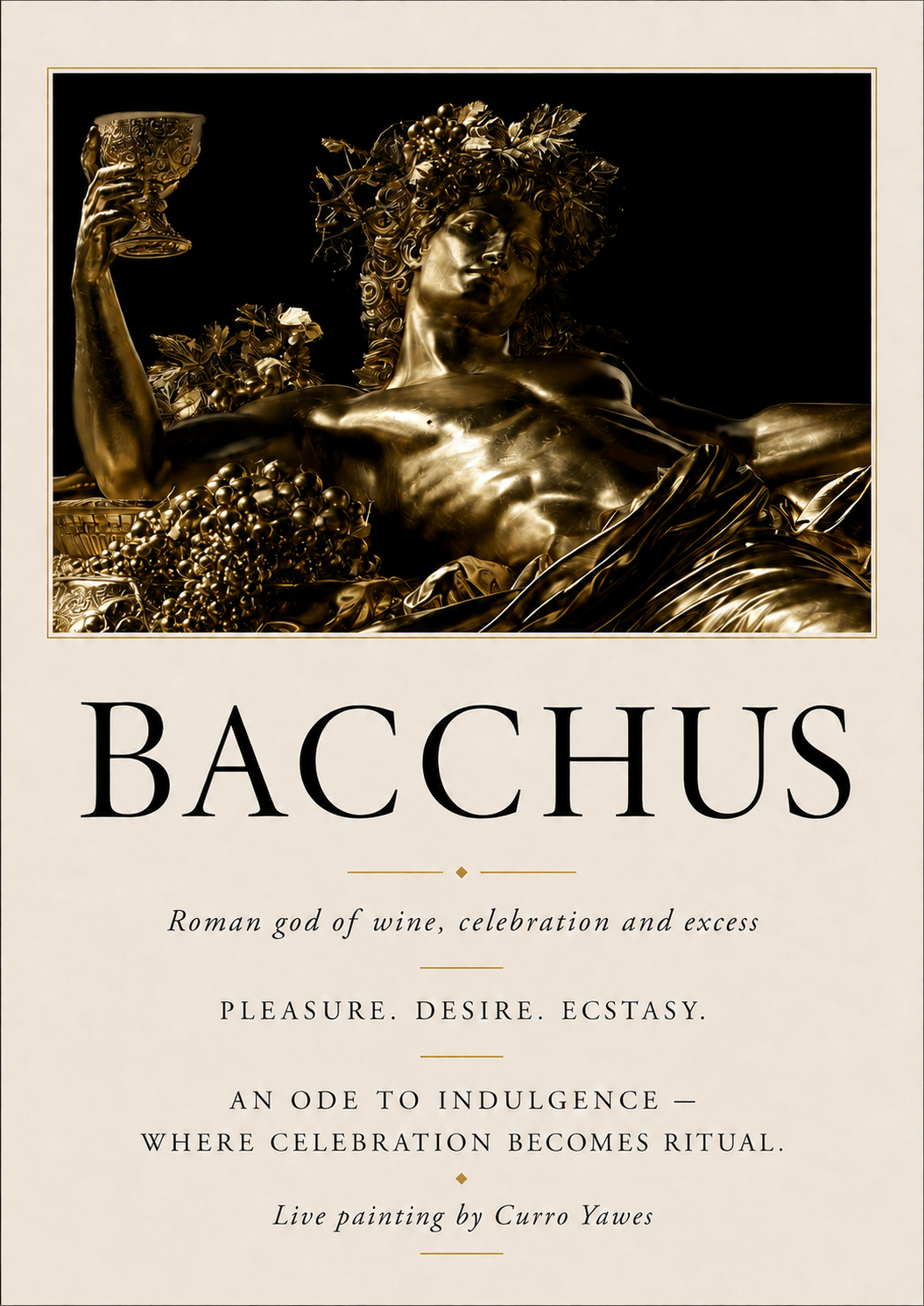 Bacchus, cuarta obra de la colección Gods in Motion