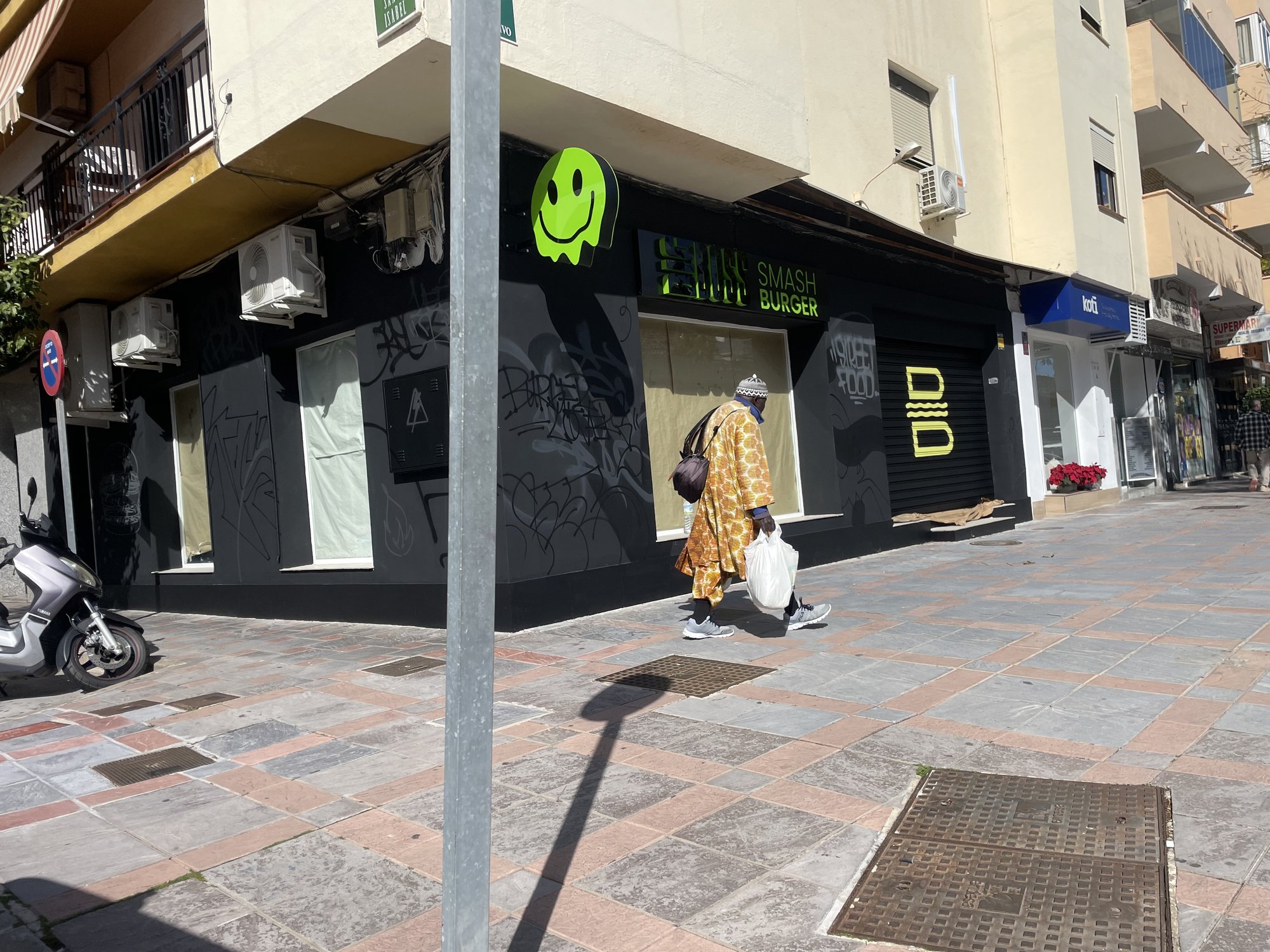 Fachada terminada de Big Boss Burger