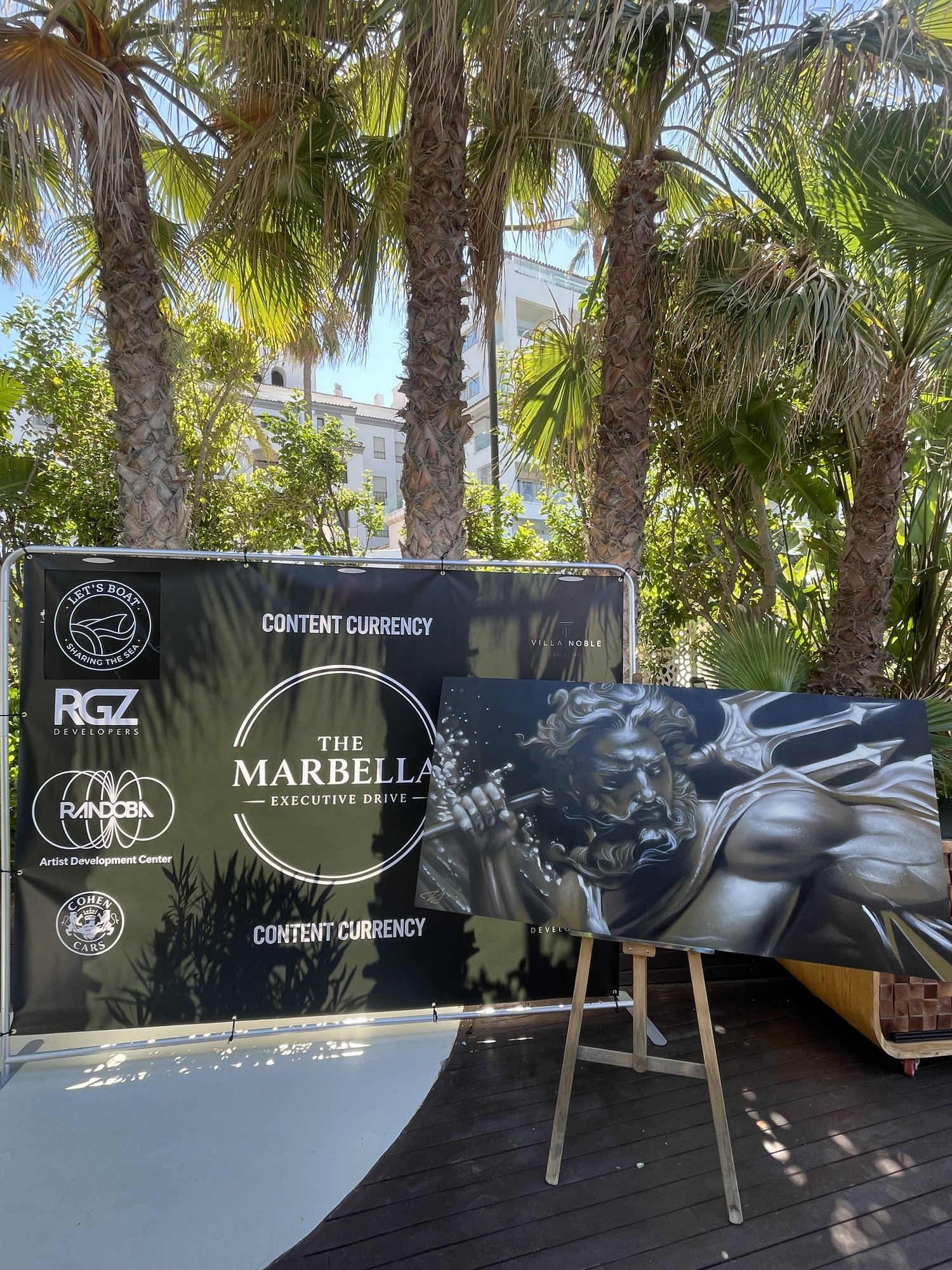 Neptuno durante el evento de Marbella Executive Drive