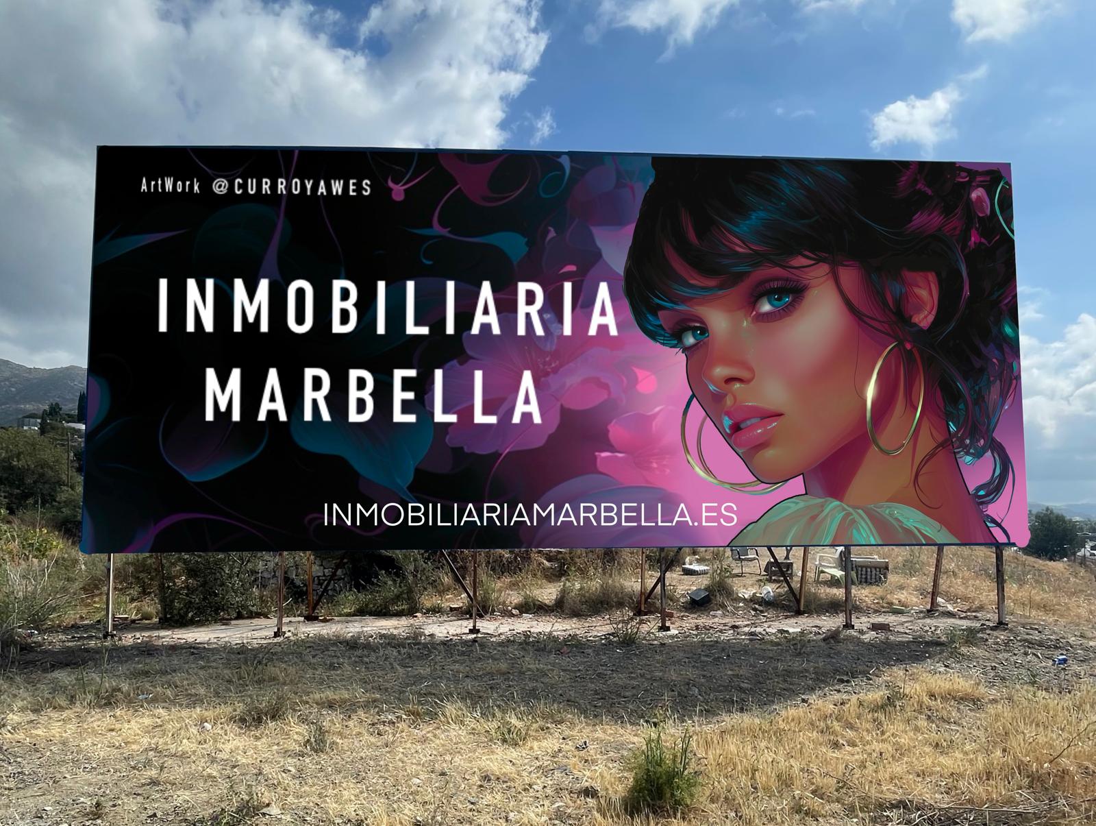 Propuesta visual para el cartel inmobiliario de gran formato